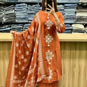 Women Floral Cotton Kurti